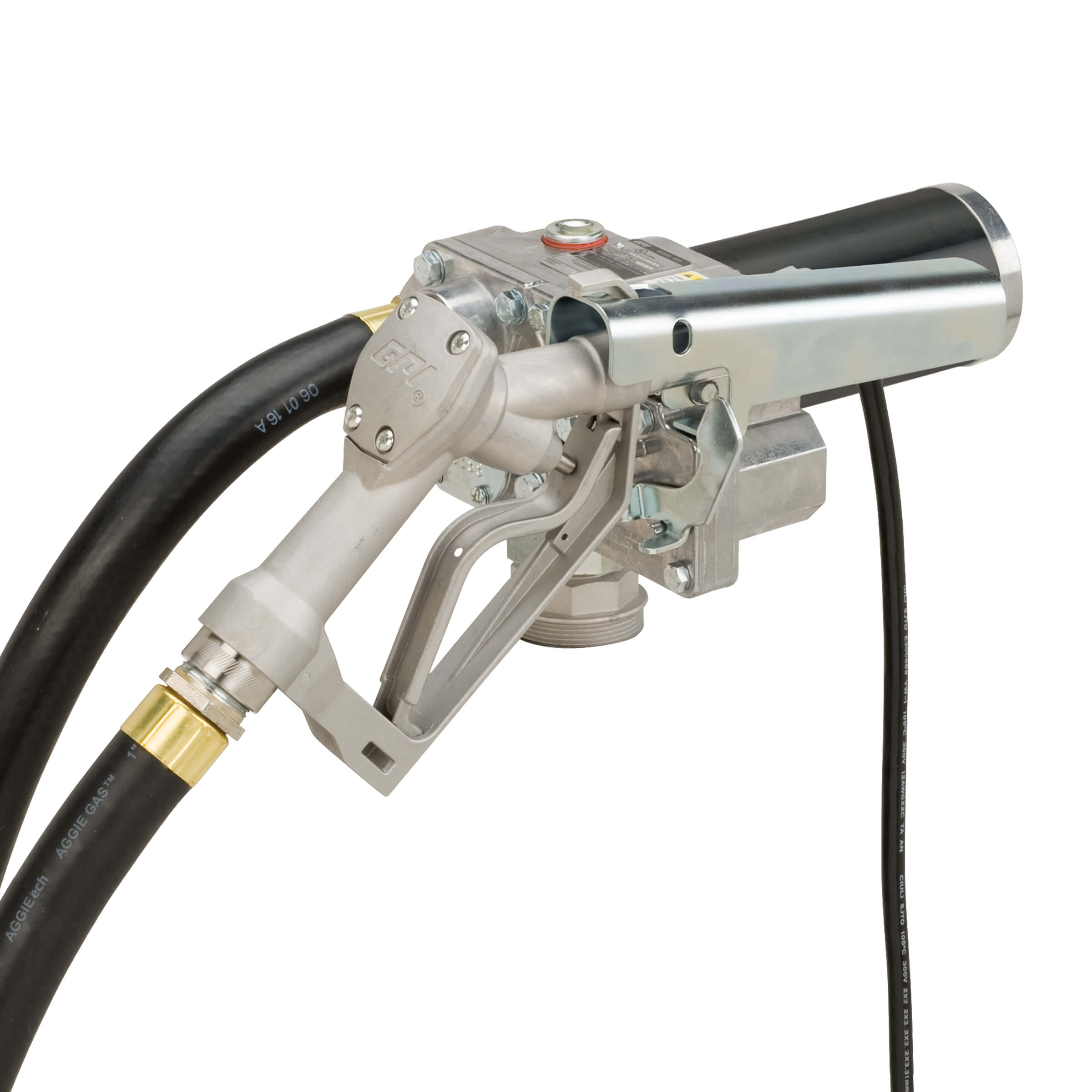 GPI® 12V 18 GPM Fuel Transfer Pump with Manual Shutoff Nozzle Hi