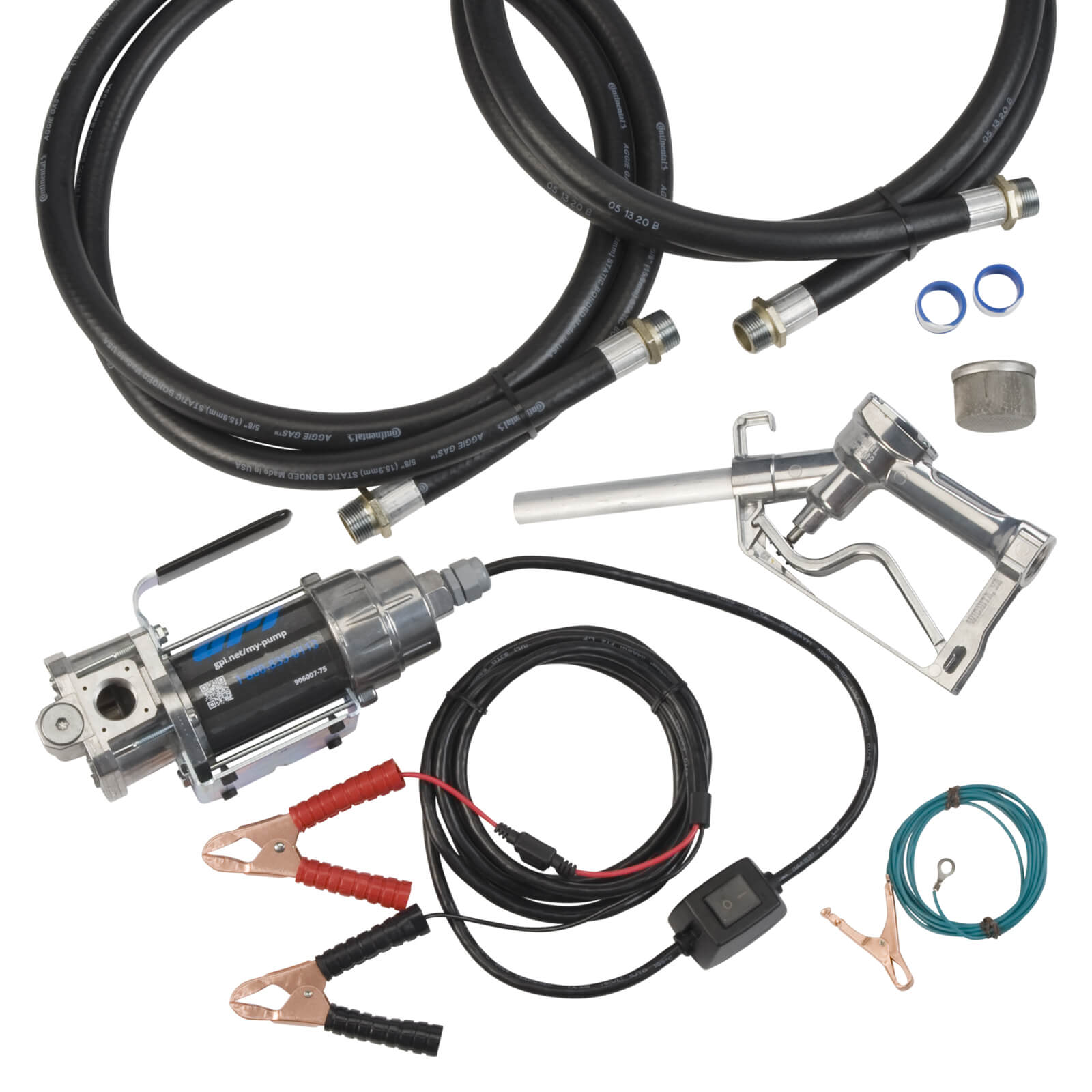 GPI® 12V 8 GPM Portable Fuel Transfer Pump HiSharp Products