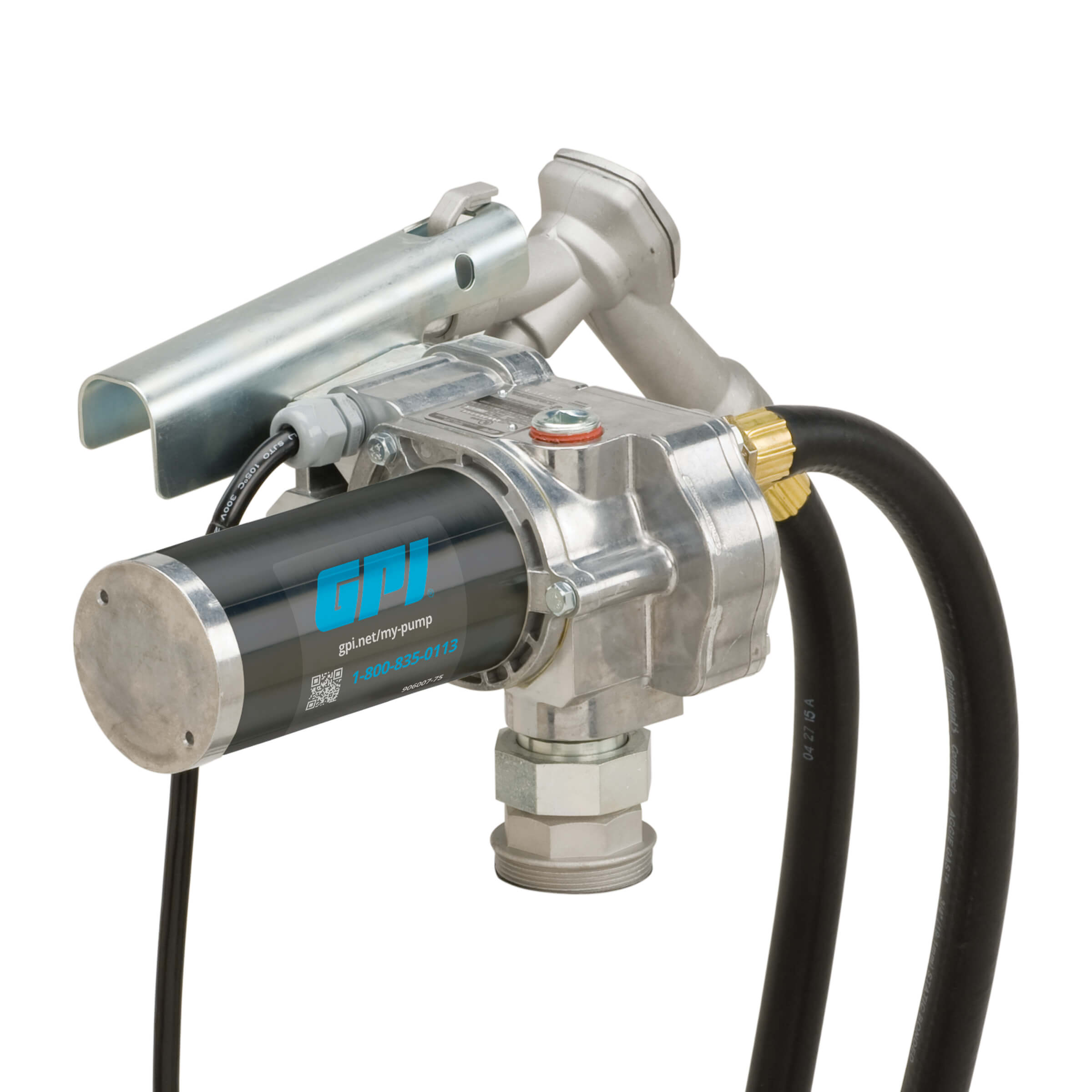 GPI® 24V 15 GPM Fuel Transfer Pump with Manual Shutoff Nozzle Hi